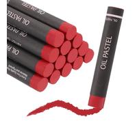 QUARKZMAN Pasteles Al Óleo Suaves, Crayones De Pastel Al Óleo De Colores Vibrantes Materiales De Arte Mezclables Para Pintar Dibujar Mezclar Pintores Principiantes(Rojo, pcs de 36)