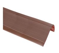 QUARKZMAN Perfil De Escalera De 3 Metros, Protector Autoadhesivo Antideslizante De Vinilo Para Bordes De Escalones, Banda Para Escaleras Impermeable Para Suelos(7.6cm x 3.5cm, Color Café)