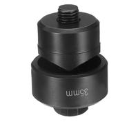 QUARKZMAN Perforador De Chapa Agujero De 35mm Acero De Rodamientos Corte Preciso Kit De Golpeo Manual Con Vástago Hexagonal Externo Para Fregadero De Placa Metálica Color Negro