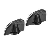 QUARKZMAN Perillas de Potenciómetro de Baquelita 20x20 mm para Control Volumen, Interruptor Mecánico Con Orificio de 6 mm Y 2 Tornillos de Fijación En Negro, Juego de 2 Piezas