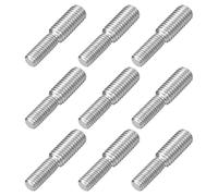 QUARKZMAN Perno de Doble Extremo Roscado de M8X20Mm A M10X20Mm, 9 Piezas Adaptador Reductor de Rosca de Acero Inoxidable 304 para Ensamblaje de Muebles y Maquinaria
