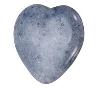 QUARKZMAN Piedras De Sanación Corazón De Cristal Aventurina Azul Pulgar Natural Amor Energía Positiva FENG Shui Palma Gema Anti- Estrés 1.2" Para Equilibrio Meditación Alivio Ansiedad