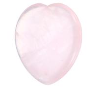 QUARKZMAN Piedras De Sanación De Corazón De Cristal Cuarzo Rosa Natural Pulido Para Amor Energía Positiva FENG Shui Anti-Estrés De 1.6" Para Equilibrio Meditación Alivio De Ansiedad Poderoso