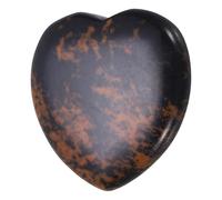 QUARKZMAN Piedras De Sanación De Corazón De Cristal Piedra Dorada Piedra Natural Para El Pulgar Amor Energía Positiva FENG Shui Palma Preciosa Para La Ansiedad 1.2" Para Equilibrar