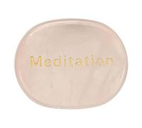 QUARKZMAN Piedras Inspiracionales Grabadas, Piedras Naturales Ovaladas De Cristal para Aliviar La Ansiedad con Palabras Grabadas para Mujeres Regalos para El Estrés, Cristal De Rosa