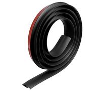 QUARKZMAN Piso Borde Recorte Tira Auto Adhesivo, Alfombra a Baldosa Transición Tira Reborde Recorte Tira para Laminado Puerta Borde Altura Menos De 12mm/0,5 Pulgadas, Negro 6,56 Pies