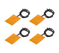 QUARKZMAN Placa Calefactora de Película 3W 3.7V Poliimida Térmica Almohadilla Adhesivo PI Calentador Elementos Película 38mmx28mm Calentador Tira Paquete de 4