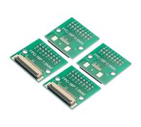 QUARKZMAN Placa Convertidora de FPC FFC PCB 16P 1.0mm en el Lado del Zócalo, 0.5mm en la Parte Posterior, A Dip 2.54mm Para LCD, Impresora 3D, Cámara, DVD, TV, Portátil 4 Uds