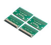 QUARKZMAN Placa Convertidora de FPC FFC PCB de 30P 1.0mm en el Lado del Zócalo, 0.5mm en la Parte Posterior, A Dip 2.54mm Para LCD, Impresora 3D, Cámara, DVD, TV 4 Uds