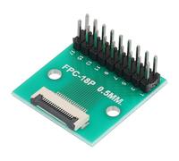 QUARKZMAN Placa de Conector FFC FPC de 18 Pines 0.5mm 2.54mm A 1.0mm 2.54mm para Convertir PCB para Tv LCD/Cámaras Digitales/Portátiles