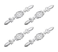 QUARKZMAN Placas Traseras para Manijas de Armario 118x24mm 4 Piezas