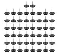 QUARKZMAN Plástico Clavo Muebles Deslizamientos 100uds 14,5mm Diámetro Mesa Silla Sofá Pata Suelo Protectores para Bricolaje Muebles Mesa Silla Sofá Negro