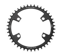 QUARKZMAN Plato De Bicicleta De Aluminio Diente Estrecho Ancho Negro | 110BCD 42T 9/10/11 Velocidades 176mm Diámetro Redondo, Para MTB Bicicleta De Carretera