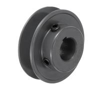 QUARKZMAN Polea De Correa En V AK25-3/4 Con Agujero De 3/4" Y Diámetro Exterior De 2.5" De Una Ranura Polea De Alma Perforada A Medida Hierro Fundido Sección De Correa Para Correa 4L O A
