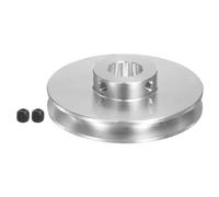 QUARKZMAN Polea en V de 12 mm ID y 58 mm OD Una Sola Ranura de Aleación de Aluminio para Correa Redonda de PU de 3-5 mm Eje del Motor de Máquina de Perforación