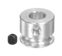 QUARKZMAN Polea en V de 5 mm ID y 12 mm OD Una Sola Ranura de Aleación de Aluminio para Correa Redonda de PU de 3 mm Eje del Motor de Máquina de Perforación