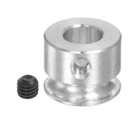 QUARKZMAN Polea en V de 6 mm ID y 12 mm OD Una Sola Ranura de Aleación de Aluminio para Correa Redonda de PU de 3 mm Eje del Motor de Máquina de Perforación