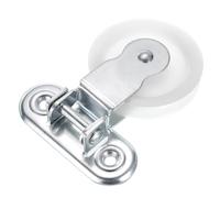 QUARKZMAN Polea Marina de 91mm, Bloque de Polea Simple, Rueda de Remolque de Cable de Hierro y Nailon, Rodillo de Polea para Cuerda con Recubrimiento de Zinc