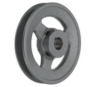 QUARKZMAN Polea Para Correa En V BK55-5/8 Con Agujero De 5/8" Diámetro Exterior De 5.25" Una Ranura Polea De Alma Perforada A Medida Hierro Fundido Sección De Correa Para Correa 3L O B