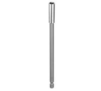 QUARKZMAN Porta-bits magnético de 6" de longitud con vástago hexagonal de 1/4", hecho de acero Cr-V, extensión para porta-barrenas, adaptador rápido para cambio de barrenas