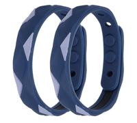 QUARKZMAN Pulsera Antiestática, 0.5"X9" Pulsera de Muñeca Antiestática Ajustable de Silicona para Eliminar la Estática, Azul 2 Pack