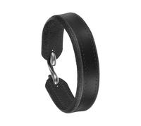 QUARKZMAN Pulseras De Cuero Retro Ajustables En Blanco 7.9x0.8 Pulgada Gancho En Forma De S Cierre De Cuero Brazaletes Para Hombre Y Mujer Para Suministros De Joyería Color Negro