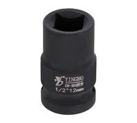 QUARKZMAN Punti Attacco 1/2" 12mm Metrica Ad Impatto Quadrata Lunghezza 1.6" (40mm) Acciaio 40CR Fosfatazione Standard Attrezzo Per Ruota Per Auto Riparazioni Meccaniche Uso Domestico