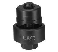 QUARKZMAN Punzón Para Chapa De Metal Agujero De 25mm Acero De Rodamientos Corte Preciso Kit De Golpeo Manual Con Vástago Hexagonal Externo Para Fregadero De Placa De Metal Negro