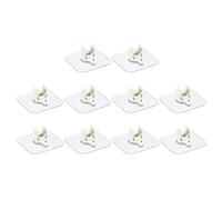 QUARKZMAN PVC Agua Tubería Abrazadera Clips, 10uds para 16mm(5/8") OD Tubo Manguera Percha Soporte U-Forma Tubo Clips con Adhesivo para Agua Tubo, Gas Tubo