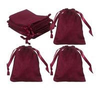 QUARKZMAN QUARKZMAN Bolsas De Terciopelo Con Cordón 8X10cm Pequeñas Bolsas 12 Piezas|Joyería Bolsas De Regalo De Terciopelo Con Cordón Para Aretes Anillos Favores De Boda Favores