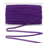 QUARKZMAN QUARKZMAN Trenza Gimp Para Tapicería Cinta 0.8cmX27yd Morado Oscuro|Poliéster Decorativa Para Cortinas Y Bordes En Costura Manualidades DIY Decoración Del Hogar