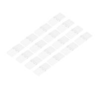 QUARKZMAN RC Bisagras 0.9 Pulgada x 0.5 Pulgada Ajustable Modelo Avión Remoto Control Aeronave Alas Partes Cuadrado Plástico Sueltas Hojas 16uds