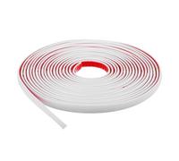 QUARKZMAN Recorte Autoadhesivo 0.5" x 25 Pies de Moldura de Pared Flexible Impermeable para Decoración del Hogar Marco de Espejo Y Borde de Pared Color Blanco.