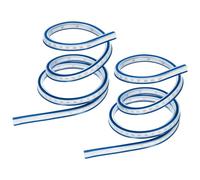 QUARKZMAN Regla Curva Flexible de 100 cm (40 pulgadas) que se Puede Doblar para Dibujo, Costura, Ingeniería, 2 Unidades, Azul