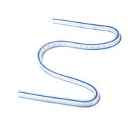 QUARKZMAN Regla Flexible Curva 500mm (20") Métrica E Imperial De Doble Cara Reglas Plásticas Graduadas Flexibles Para Diseño De Ingeniería Gráficos Confección Azul Y Blanco