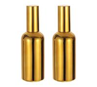 QUARKZMAN Rociador de Cóctel 2Pcs 100ml (3.4Oz) de Acero Inoxidable Mister de Martini Bar Rociador de Vermut Botella de Spray Perfume Recargable Tono Dorado