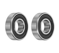 QUARKZMAN Rodamientos Bolas 6001-1/2-2RS 12.7x28x8mm ABEC3 2 Piezas | No Estándar, Doble Sello de Goma, Acero al Cromo, para Maquinaria Industrial