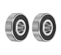 QUARKZMAN Rodamientos de Bolas 6202-1/2-2RS 12,7x35x11mm 2 Piezas | Doble Sello de Goma, Acero Cromado, No Estándar, ABEC3, para Maquinaria Industrial