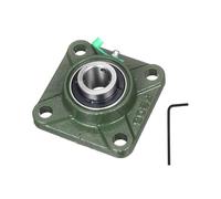 QUARKZMAN Rodamientos De Soporte UCF205-14, Diámetro Interno De 7/8 Pulgada, Autoalineable, Base De Hierro Fundido Sólido, Rodamiento De Bolas Con Brida Cuadrada Montada En Soporte, (ABEC3)