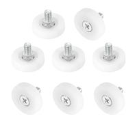 QUARKZMAN Rodillos de cajón de nylon Ruedas de repuesto de polea de cajón de gabinete Cojinete de 26 mm Rodillo de posicionamiento de cajón Guías deslizantes 8 Pcs Partes de armario 8 Pcs