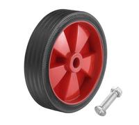 QUARKZMAN Ruedas De Compresor De Aire De 5 Pulgadas Reemplazo Universal Para La Mayoría De Compresores De Aire Aumenta La Maniobrabilidad Con 0.5" Diámetro Paquete De 1 Rojo