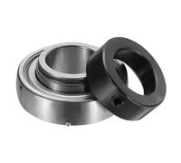 QUARKZMAN SA206-102 Cuscinetto A Sfera Con Collare Di Blocco Eccentrico 1.2" Foro Acciaio Cromato (GCR15)