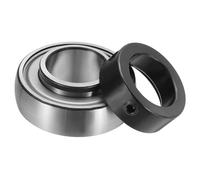 QUARKZMAN SA206 Cuscinetto A Sfera Con Collare Di Bloccaggio Eccentrico 1.2" Foro Acciaio Cromato (GCR15) Senza Manutenzione