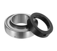 QUARKZMAN SA212 Cuscinetto A Sfera Con Collare Di Bloccaggio Eccentrico Diametro Interno 2.4" Acciaio Cromato (GCR15) Senza Manutenzione