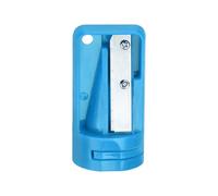QUARKZMAN Sacapuntas de Carpintero, Azul Cielo, Sacapunta Manual Portátil Afilalápices Cortador de Lápices de Solo Agujero Simple para Escuela Oficina Carpintería Viajes Manualidad