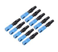 QUARKZMAN SC UPC Fibra Óptica Rápido Conector, Único Modo Integrado SC Fibra Óptica Rápido Conectores Adaptador para Red CATV, Paquete de 10