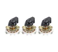 QUARKZMAN Selector de Banda de 1 Polo y 9 Posiciones con Interruptor Rotativo de 1 Nivel para TV, Radio, Máquina Doméstica - 3 Unidades
