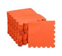 QUARKZMAN Servilletas De Cóctel, 200 Unidades Naranja 2 Capas Cuadradas Desechables 10" x 10" Servilletas De Papel Para Cena Boda Bar Fiesta De Cumpleaños Y Uso Diario