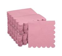QUARKZMAN Servilletas De Cóctel, Paquete De 200 Servilletas Desechables Cuadradas De 2 Capas Color Rojo Rosa 10" x 10" De Papel Para Cena Boda Bar Fiesta De Cumpleaños