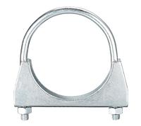 QUARKZMAN Silenciador U-Perno Abrazaderas para 80mm(3-1/8") Diámetro Escape Cola Tubo, 1uds Escape U Abrazadera Sillín Tipo U-Perno Abrazaderas
